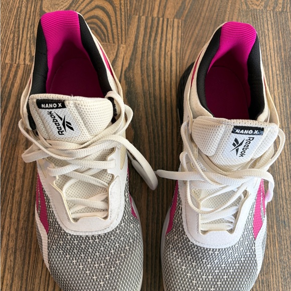 Reebok Shoes - Reebok Women’s Nano X Athletic Shoes - White, Gray & Pink